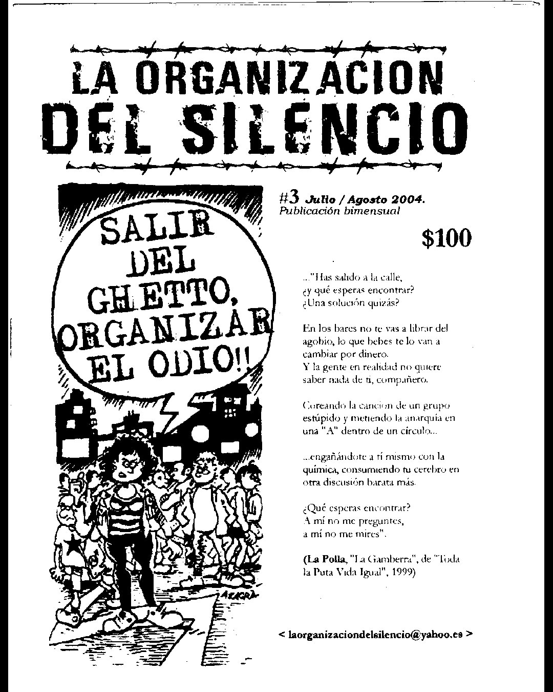 La organizacion del silencio